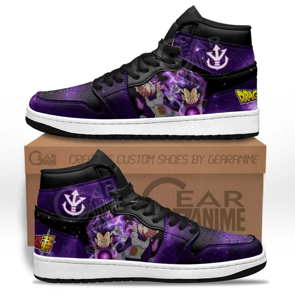 Air JD Hightop Shoes Vegeta Ultra Ego JD1s Sneakers Dragon Ball Super Custom Anime Shoes Gift For Fans Air JD Hightop Shoes Vegeta Ultra Ego JD1s Sneakers Dragon Ball Super Custom Anime Shoes Gift For Fans - Image 1
