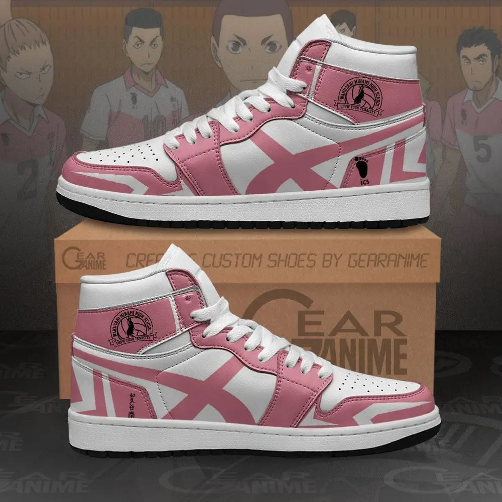 Air JD Hightop Shoes Wakutani Minami High JD1s Sneakers Haikyuu Anime Shoes MN10