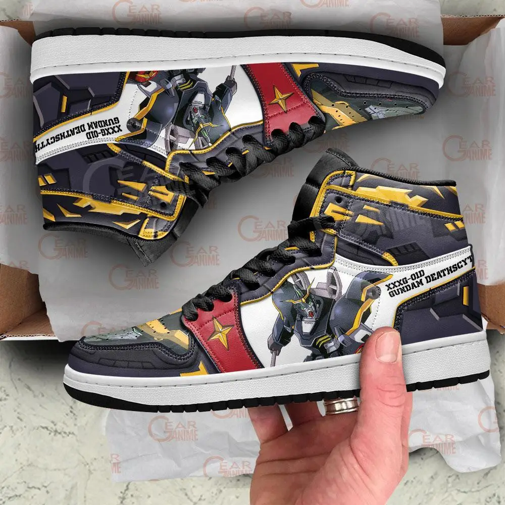 Air JD Hightop Shoes XXXG-01D Gundam Deathscythe JD Sneakers Custom