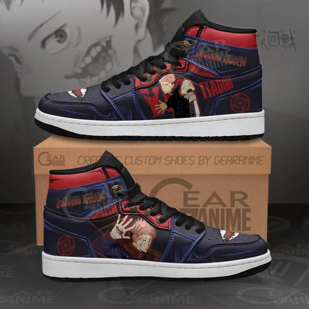 Air JD Hightop Shoes Yuji Itadori Jujutsu Kaisen JD1s Sneakers Anime Shoes MN11