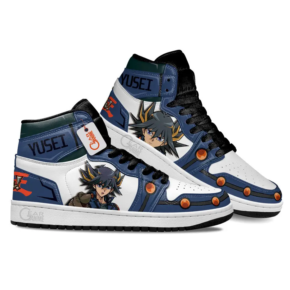 Air JD Hightop Shoes Yusei Fudo Anime Shoes Custom Sneakers MN2102
