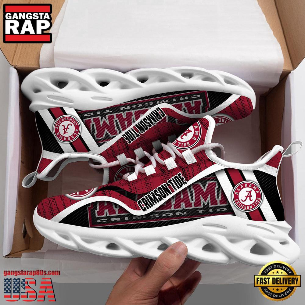 Alabama Crimson Tide NCAA Clunky Air Max Shoes Air Cushion Sneakers
