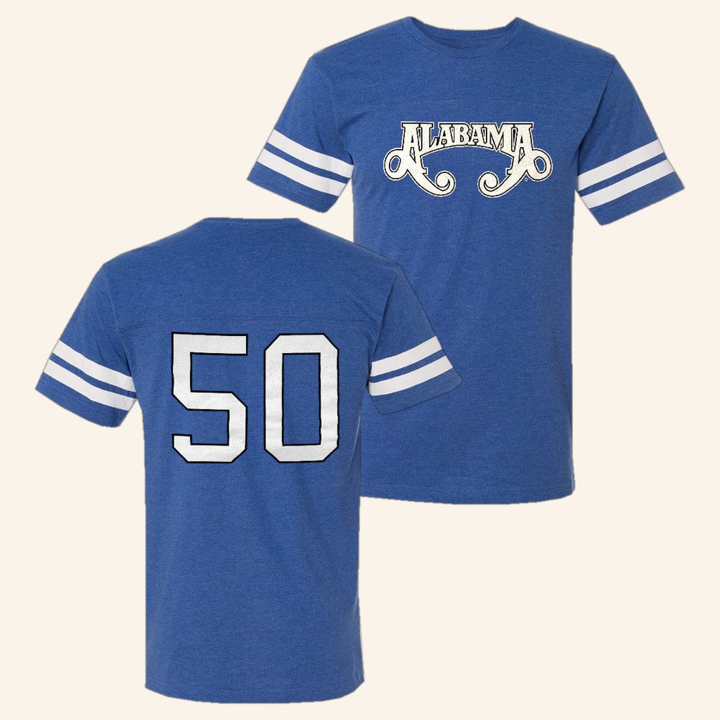 Alabama Merch Tour 2025 Alabama Vintage 50th Jersey Gift Ideas For Dad -WearandDecor