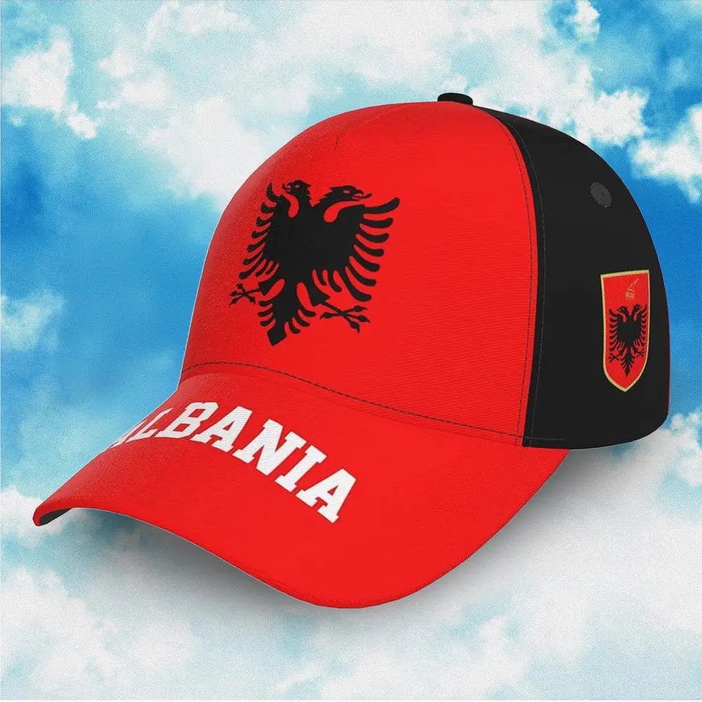 Albania Hat Albania National Emblem Hat Vintage Cap Gifts For Men Women -WearandDecor