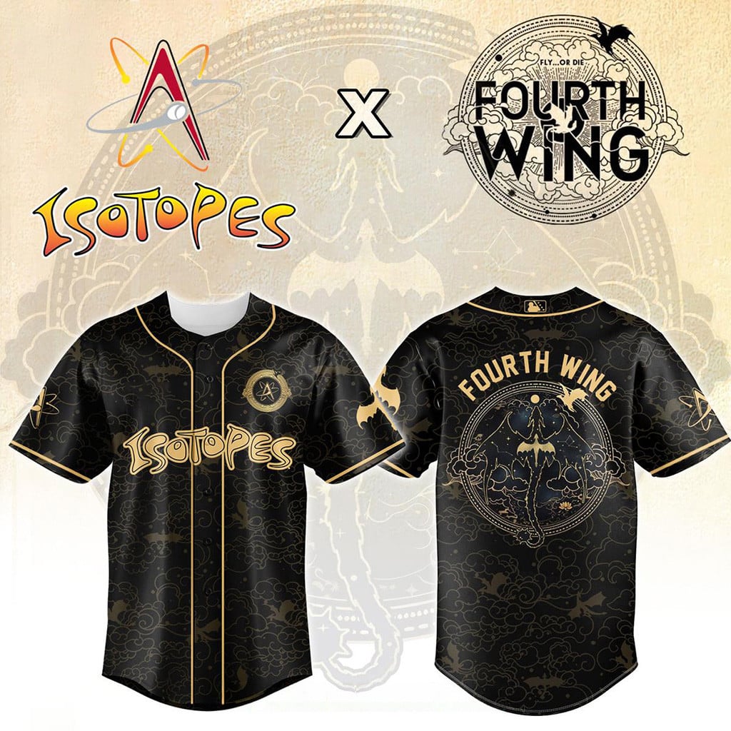 Albuquerque Isotopes Fourth Wing Night Jersey 2026 Isotopes Merch Baseball Lover Gift Ideas