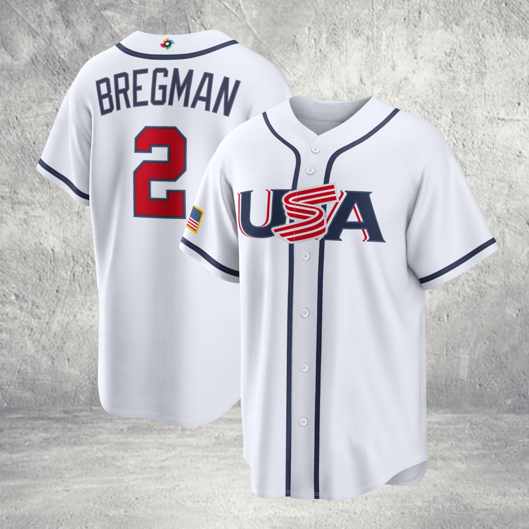 Alex Bregman USA Baseball 2026 Jersey WBC 2026 Team USA Clothes Game Day Outfit