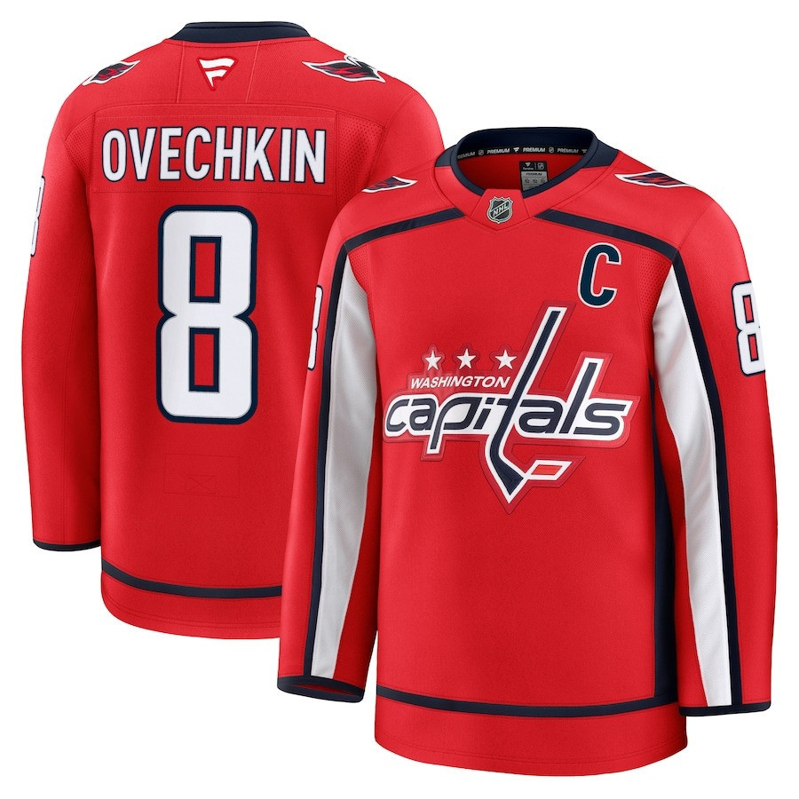 Alex Ovechkin Jersey Washington Capitals Red Home Player Jersey Gifts For Hockey Fans
