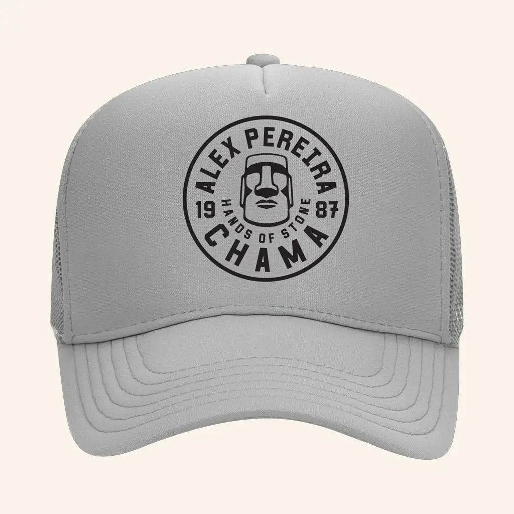 Alex Pereira Merch Chama Hands Of Stone Circle Trucker Hat Xmas Presents For Him -WearandDecor