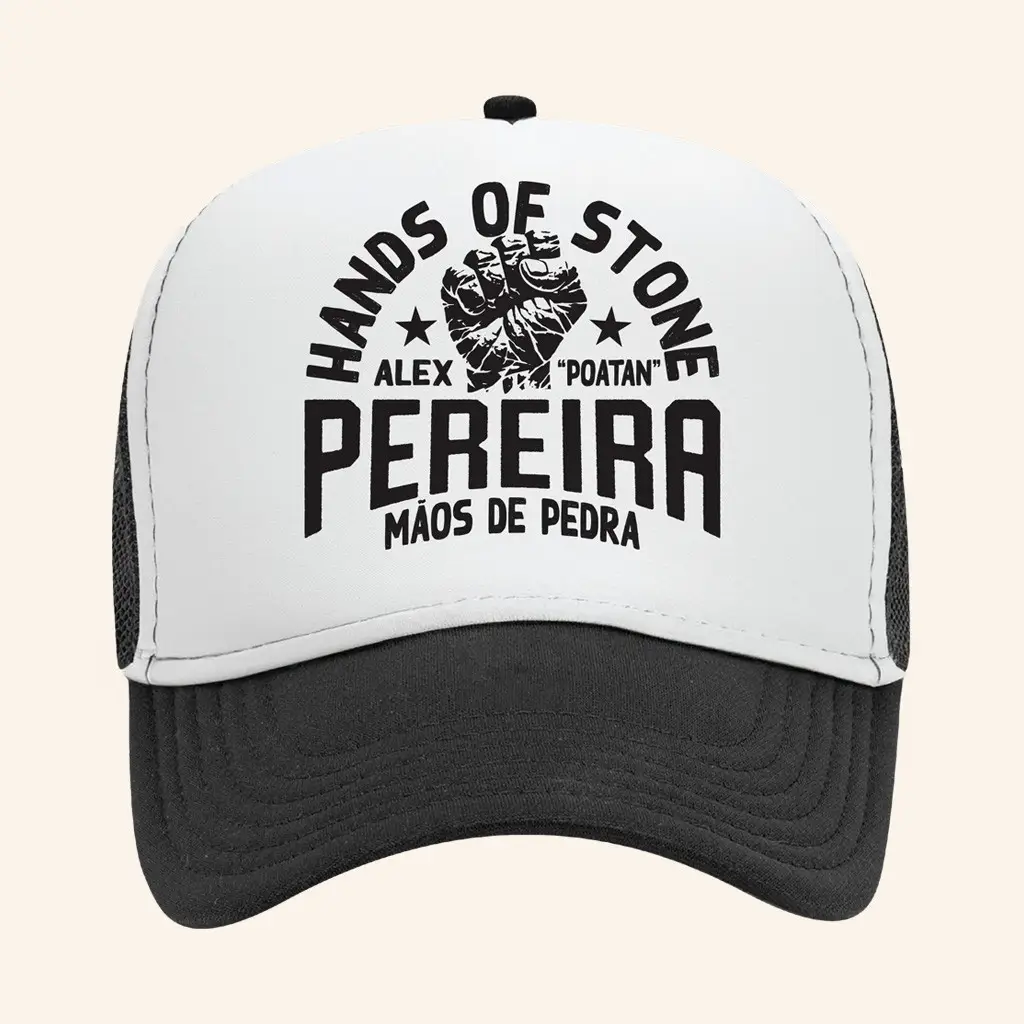Alex Pereira Merch Hands Of Stone Poatan Trucker Hat Gifts For Brother -WearandDecor Alex Pereira Merch Hands Of Stone Poatan Trucker Hat Gifts For Brother -WearandDecor - Image 1