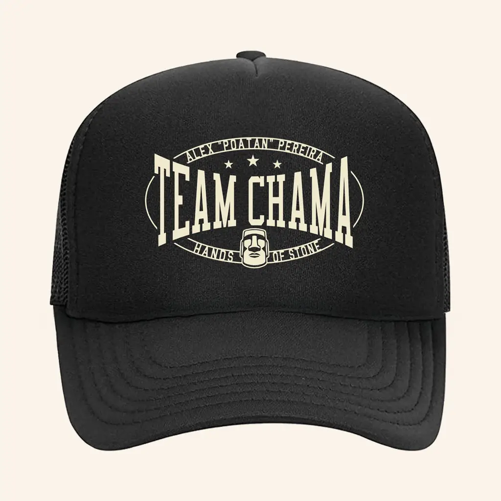 Alex Pereira Merch Team Chama Hands Of Stone Poatan Trucker Hat Unique Gift For Men -WearandDecor