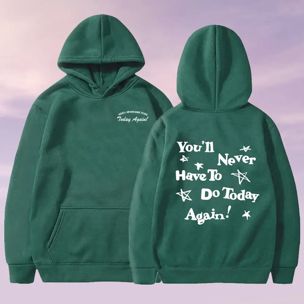 Alex Warren Merch Alex Warren Tour Hoodie You'll Never Have To Do Today Again Clothes Fan Gifts