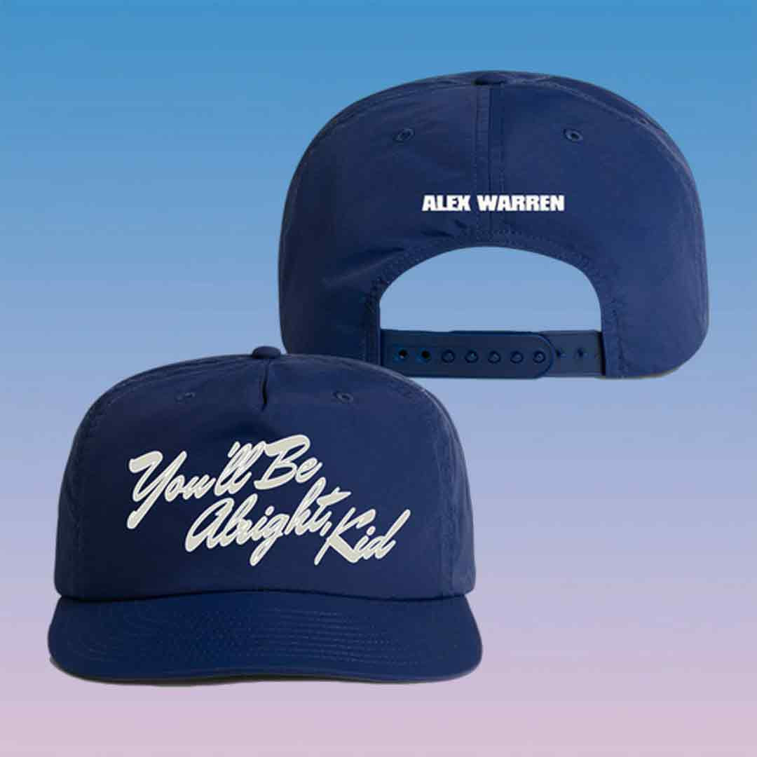 Alex Warren Merch You’ll Be Alright Kid Hat AW Fans Baseball Cap Concert Gift