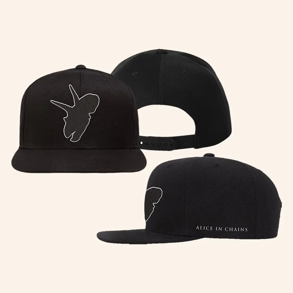 Alice In Chains Merch Dinosaur Logo Embroidered Snapback Hat Christmas Gifts For Rock Lovers - Wear&Decor