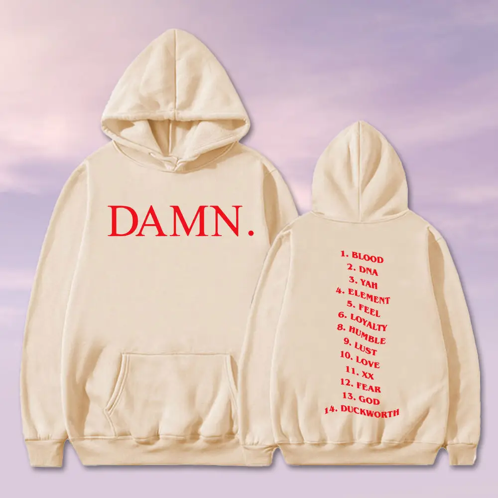 Aliyuezu Damn Rapper Kendrick Lamar Hoodie Cute Apparel Gifts For Brother Trendy Merch
