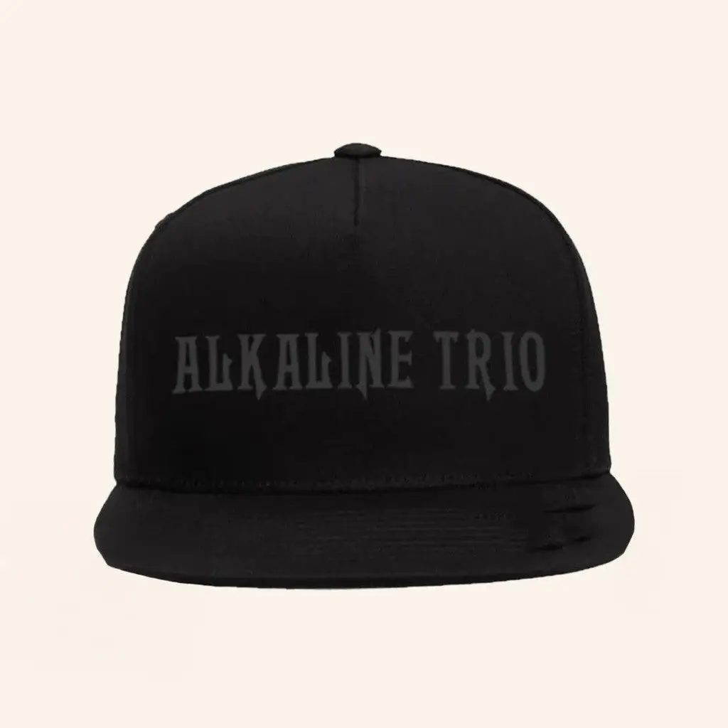 Alkaline Trio Merch Logo Embroidered Black Snapback Hat Best Gifts For Him -WearandDecor