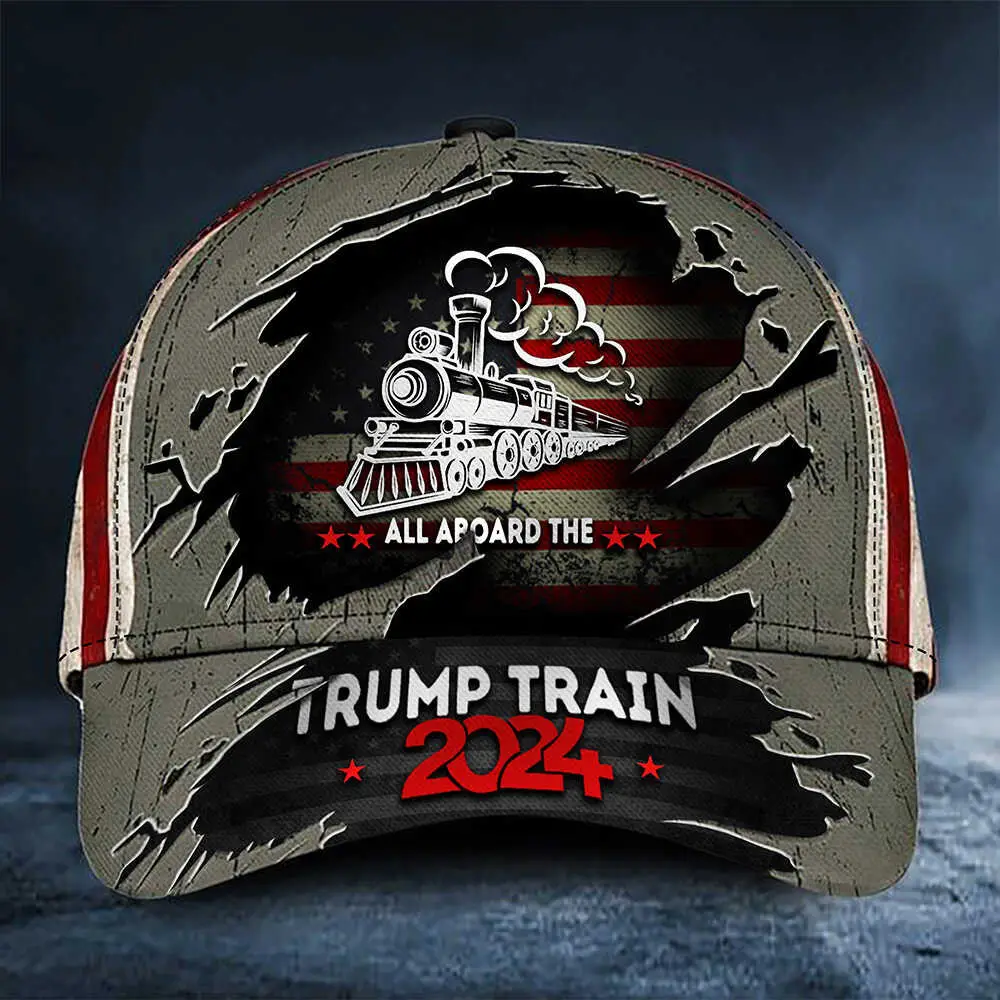 All Aboard The Trump Train 2024 Hat Support For Donald Trump 47 Hat Patriotic Gifts