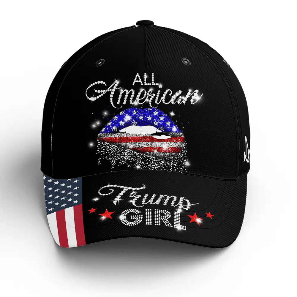 All American Trump Girl Hat Vote Trump For President 2024 Political Hat Gifts For Her
