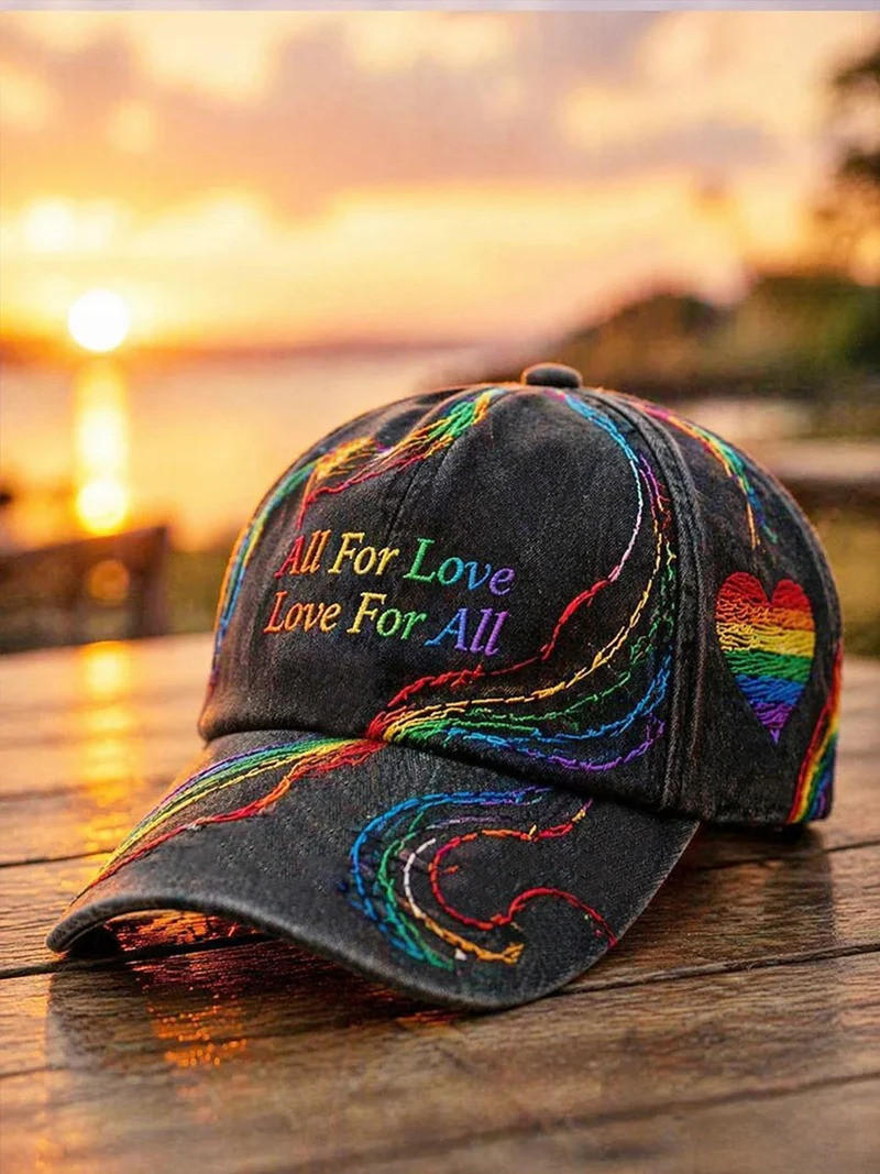 All For Love Lover For All Baseball Cap Love For All Pride Month Accessory Hat Gift Ideas