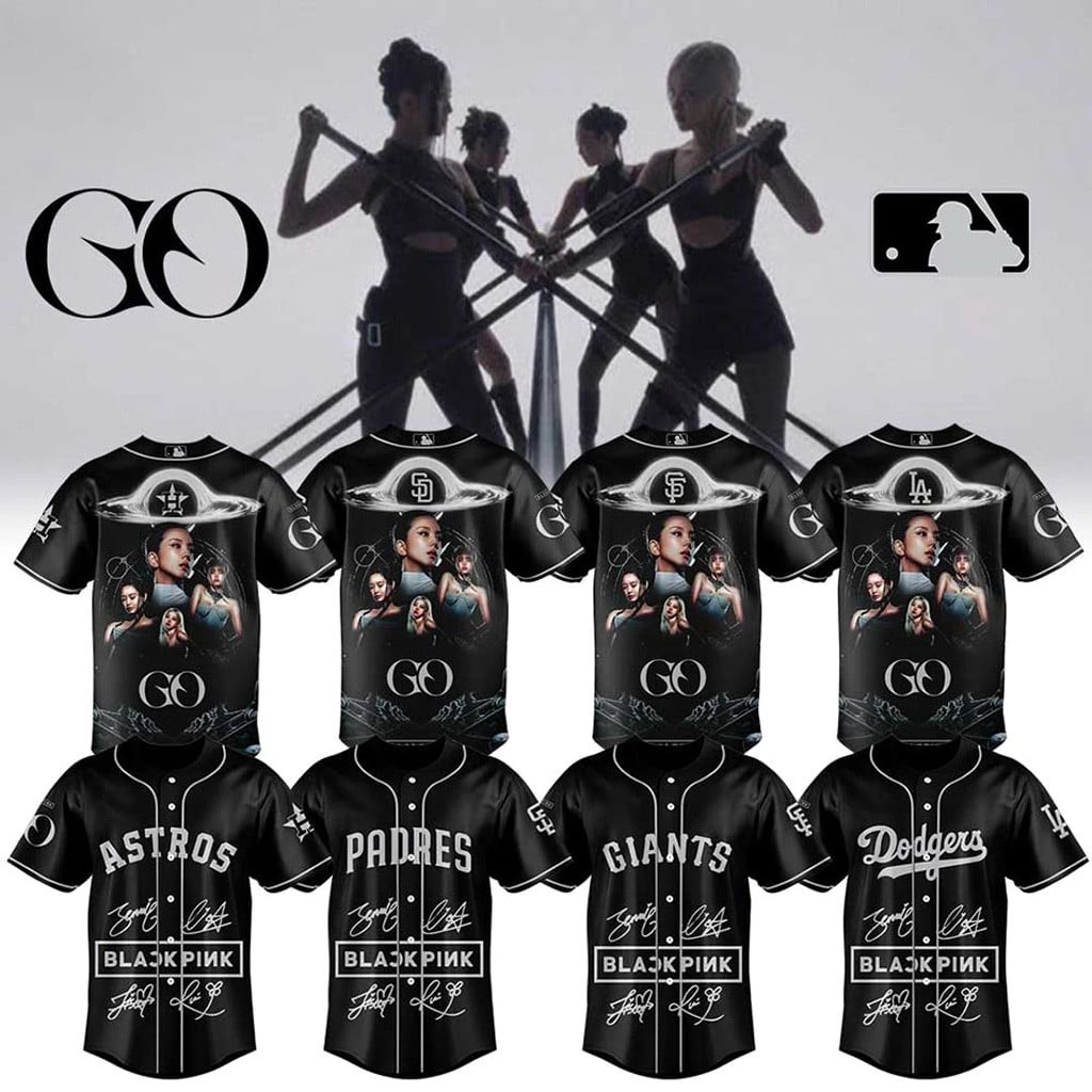 ALL MLB TEAM x BLACKPINK GO MV 2026 Baseball Jersey BLACKPINK Merch Gifts For Fans