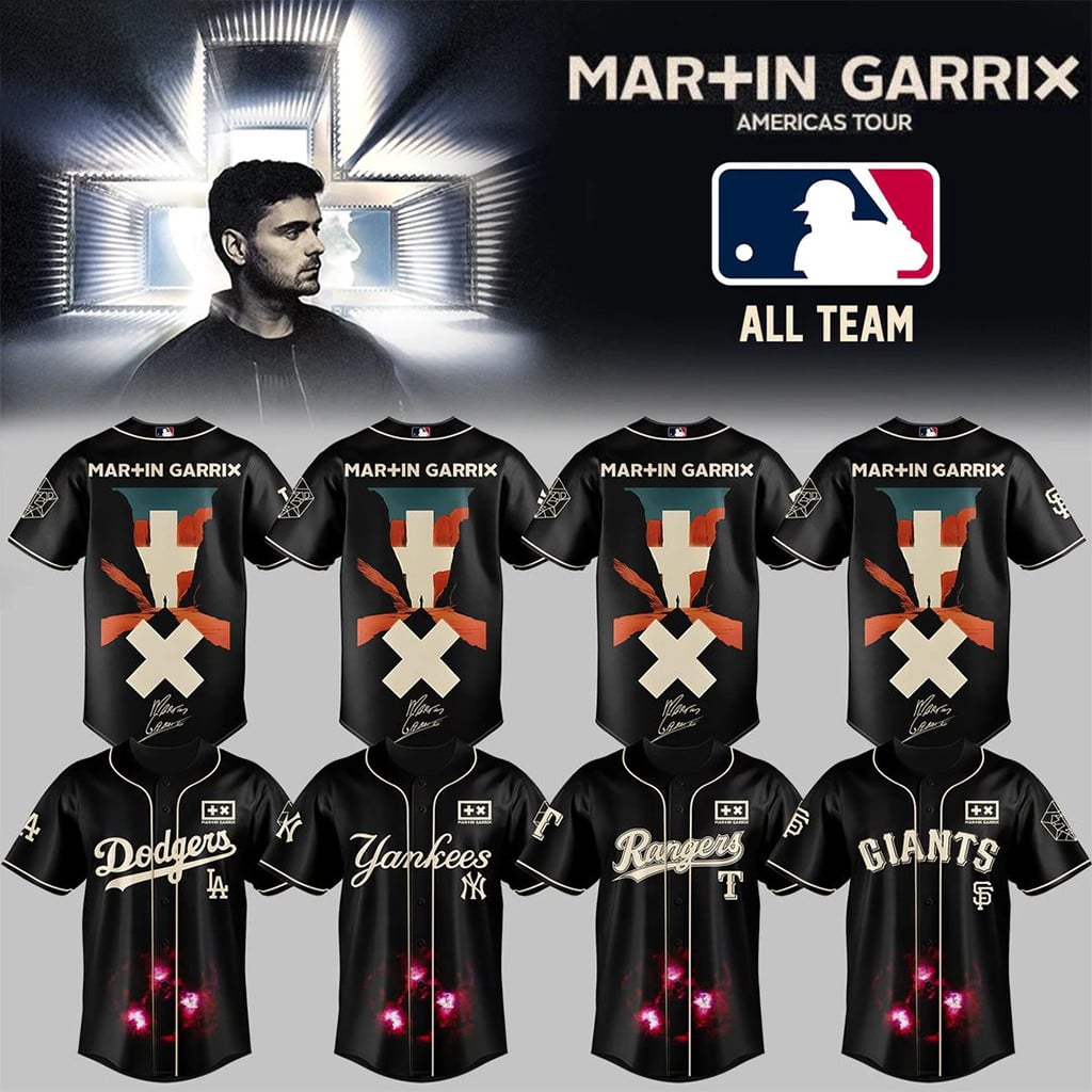 All MLB Team X Martin Garrix Americas Tour 2026 Jersey Fan Merch Best Gift For Him