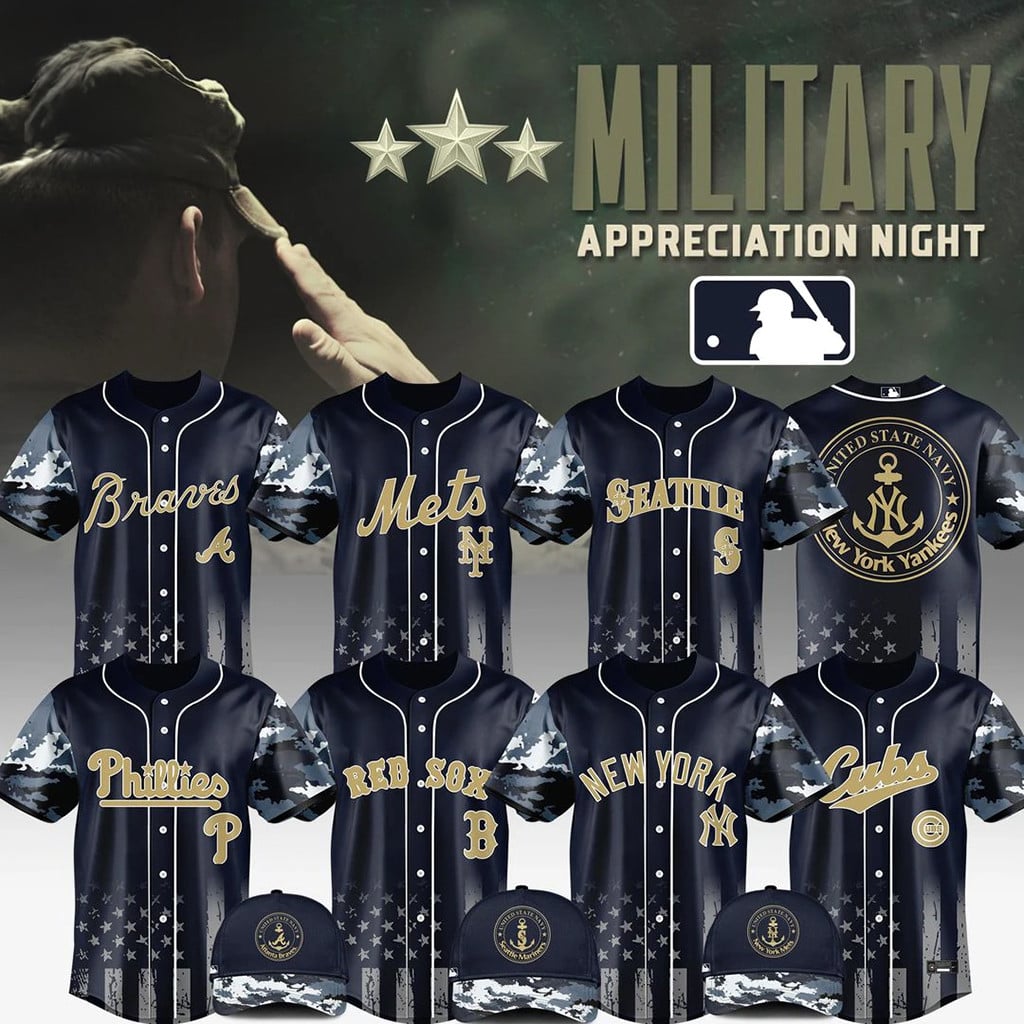 All MLB Team X Military Appreciation Night 2026 Jersey Best Gifts For Baseball Fans