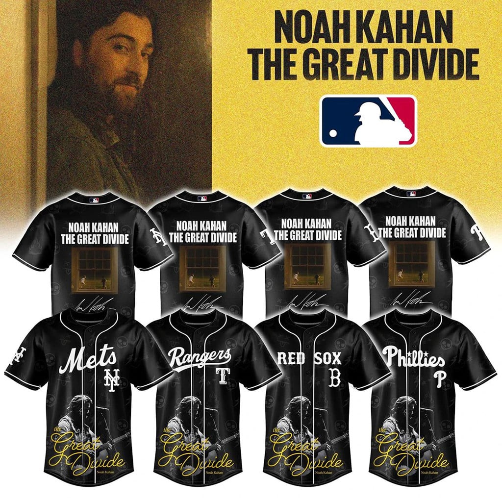 ALL MLB TEAM x Noah Kahan The Great Divide Tour Jersey Noah Kahan Merch Fan Gifts