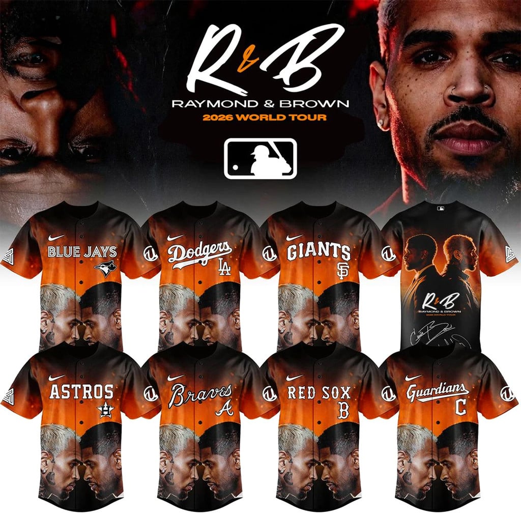 All MLB Team X Raymond And Brown The R&B Tour 2026 Baseball Jersey Fan Merch Father's Day Gifts