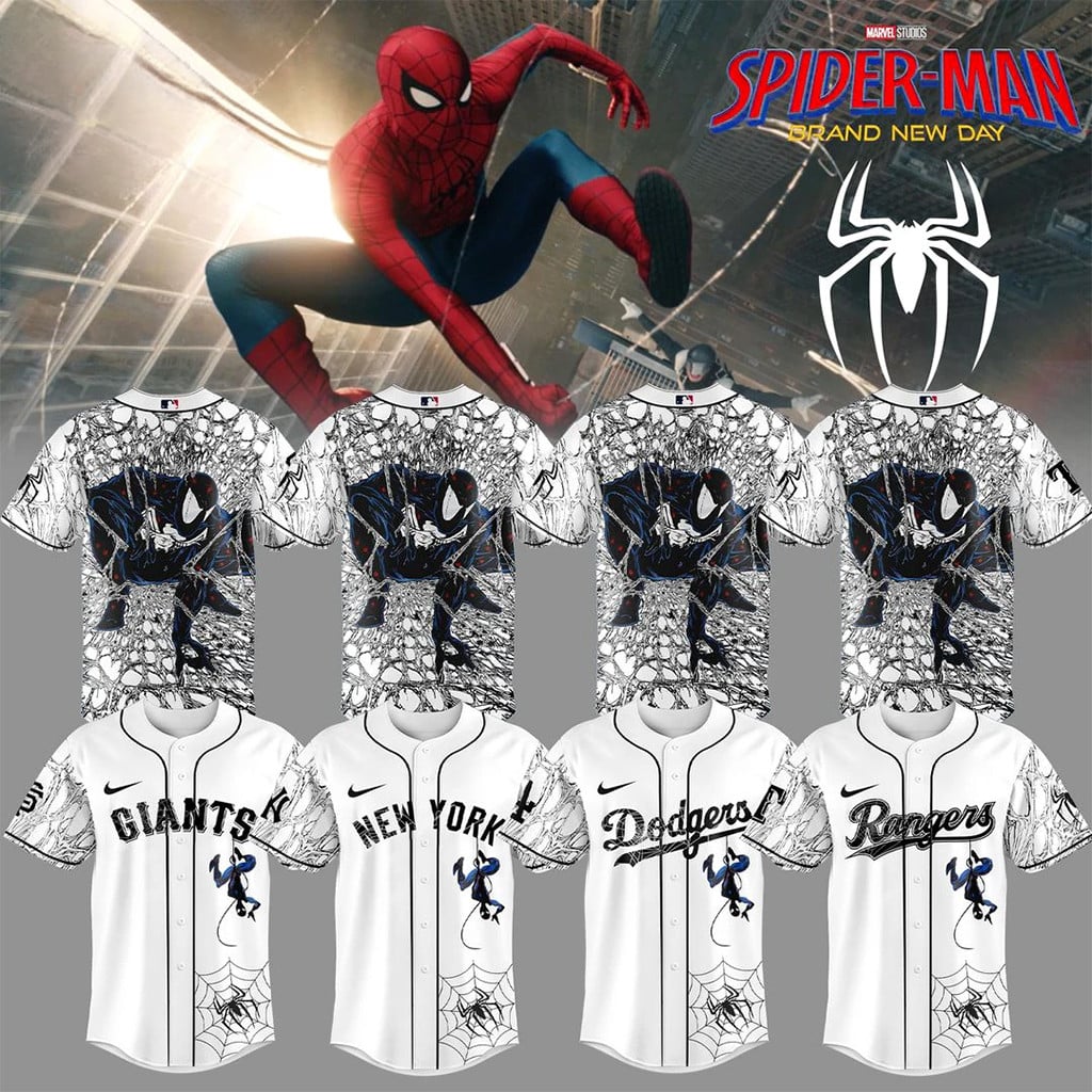 All MLB Team X Spider Man Brand New Day Baseball Jersey 2026 Fan Merch Gift For Brothers