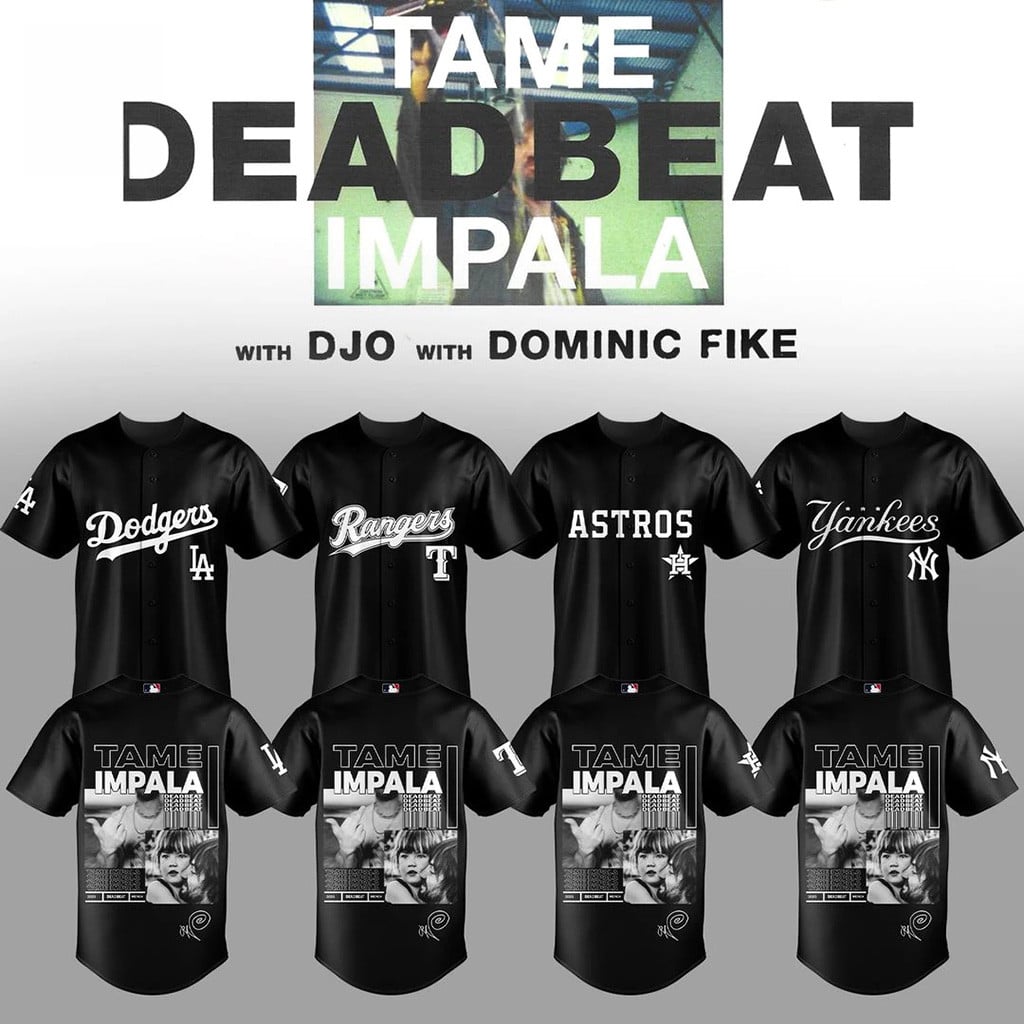 ALL MLB TEAM x Tame Impala Deadbeat Tour Edition Baseball Jersey Tame Impala Merch Gifts