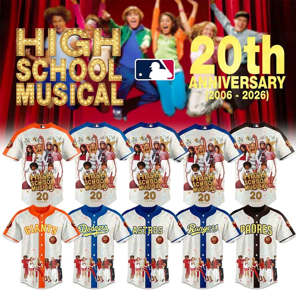 All Team MLB x 20th Anniversary High School Musical Jersey Best Gifts For Baseball Fans