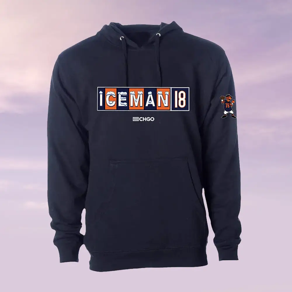 Allcity Network Merch CHGO Iceman18 Hoodie Chicago Football Merch Gifts For Best Friends