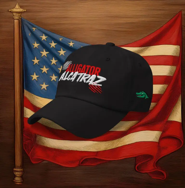 Alligator Alcatraz Hat Embroidered Gator Alligator Alcatraz Merch Florida GOP Store Dad Gifts