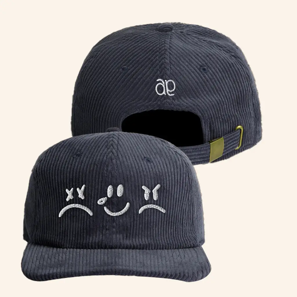 Allison Eide Merch Feelings Corduroy Hat Embroidered Christmas Present For Husband