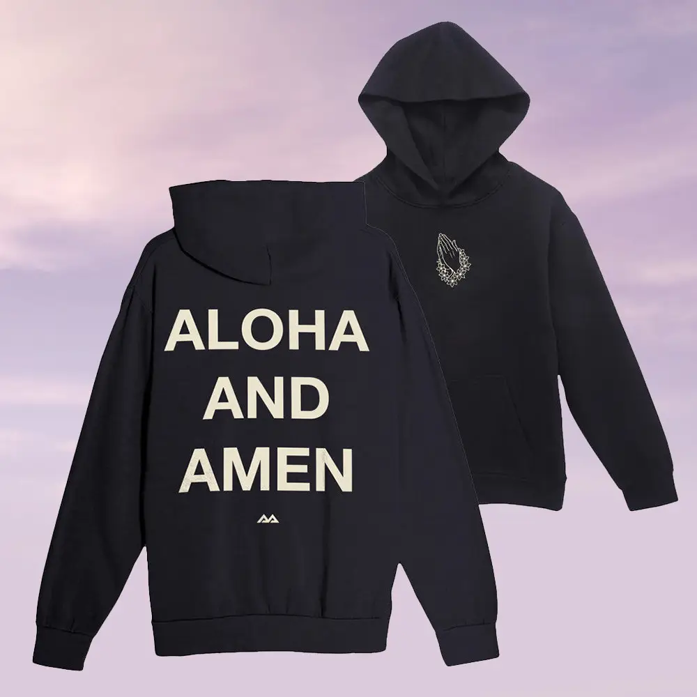 Aloha And Amen Merch Aloha Hands Hoodie Cute Apparel Birthday Gift For Husband