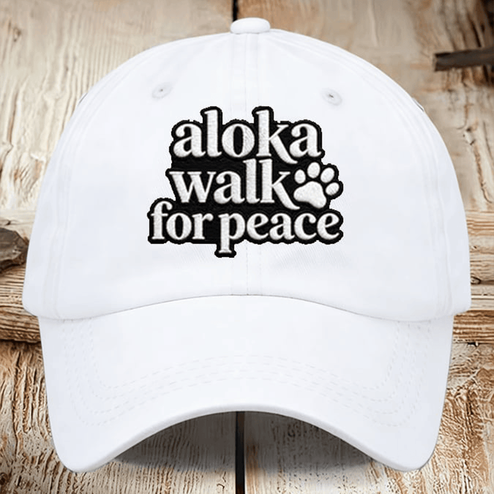 Aloka Walk For Peace Hat Trendy Spiritual Baseball Cap Walk For Peace Merch Aloka Walk For Peace Hat Trendy Spiritual Baseball Cap Walk For Peace Merch - Image 1