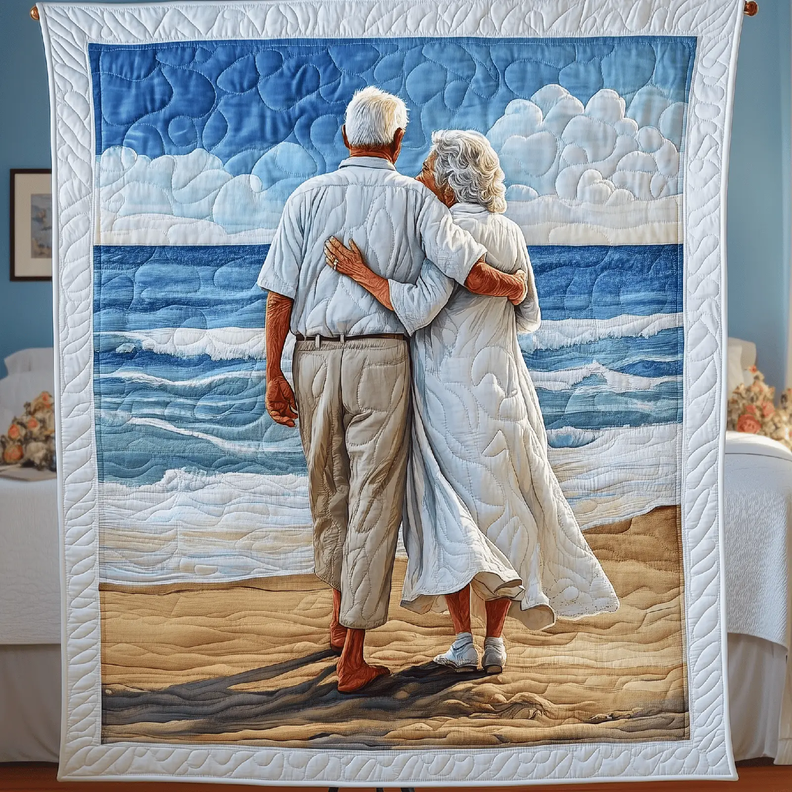 Always Together Couple Romantic Quilted Blanket Sea And Sky Landscape Gifts For Couples Always Together Couple Romantic Quilted Blanket Sea And Sky Landscape Gifts For Couples - Image 1