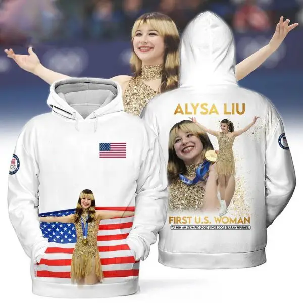 Alysa Liu Olympic 2026 Hoodie First U S Woman Champion Unique Gift For Skating Fans