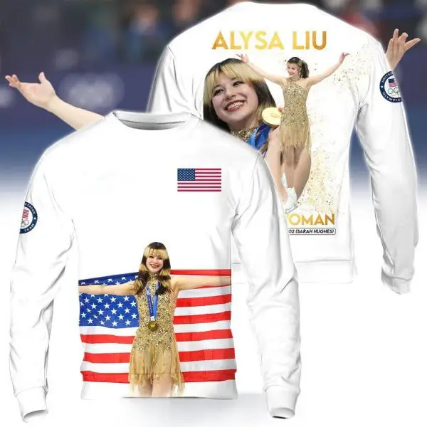 Alysa Liu Olympic 2026 Sweatshirt First U S Woman Champion Great Gift For Skating Fans