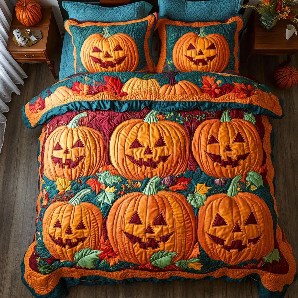 Amber Grin Row Quilted Bedding Set Duvet Cover Bedspread Best Gifts For Couples Amber Grin Row Quilted Bedding Set Duvet Cover Bedspread Best Gifts For Couples - Image 1
