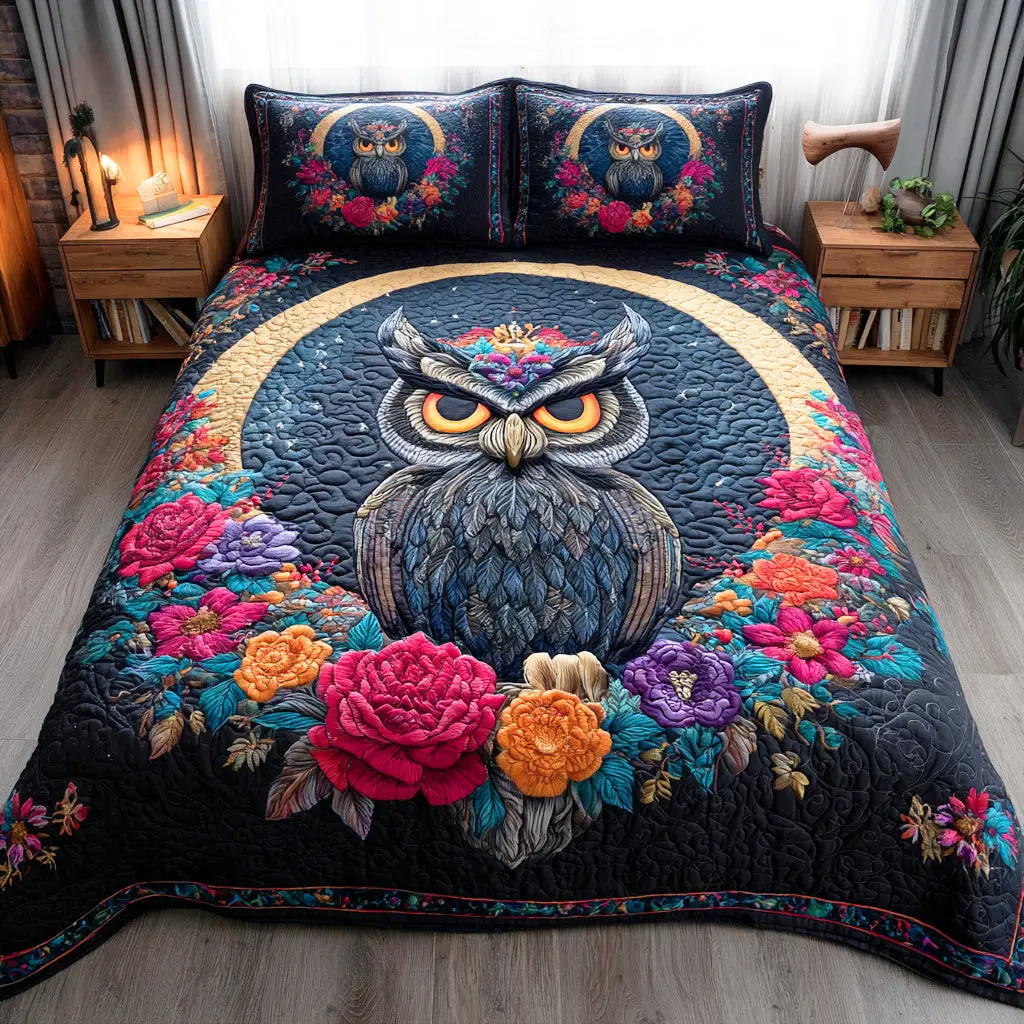 Amberwood Guardian Quilted Bedding Set Warm and Breathable Bedding Set for All Seasons