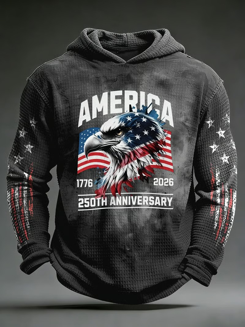 America 1776 2026 250th Anniversary Eagle Hoodie Patriotic Apparel Best Gift For Family Members America 1776 2026 250th Anniversary Eagle Hoodie Patriotic Apparel Best Gift For Family Members - Image 1