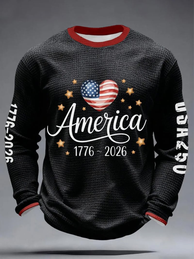 America 1776 2026 USA 250 Long Sleeve Shirt 250 Years Anniversary Apparel Gift For Him