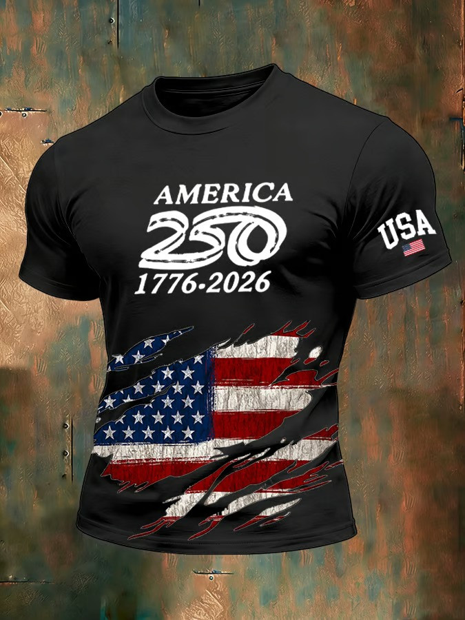 America 250 1776 2026 T-Shirt Independence Day Clothes Gift For A Patriotic Person