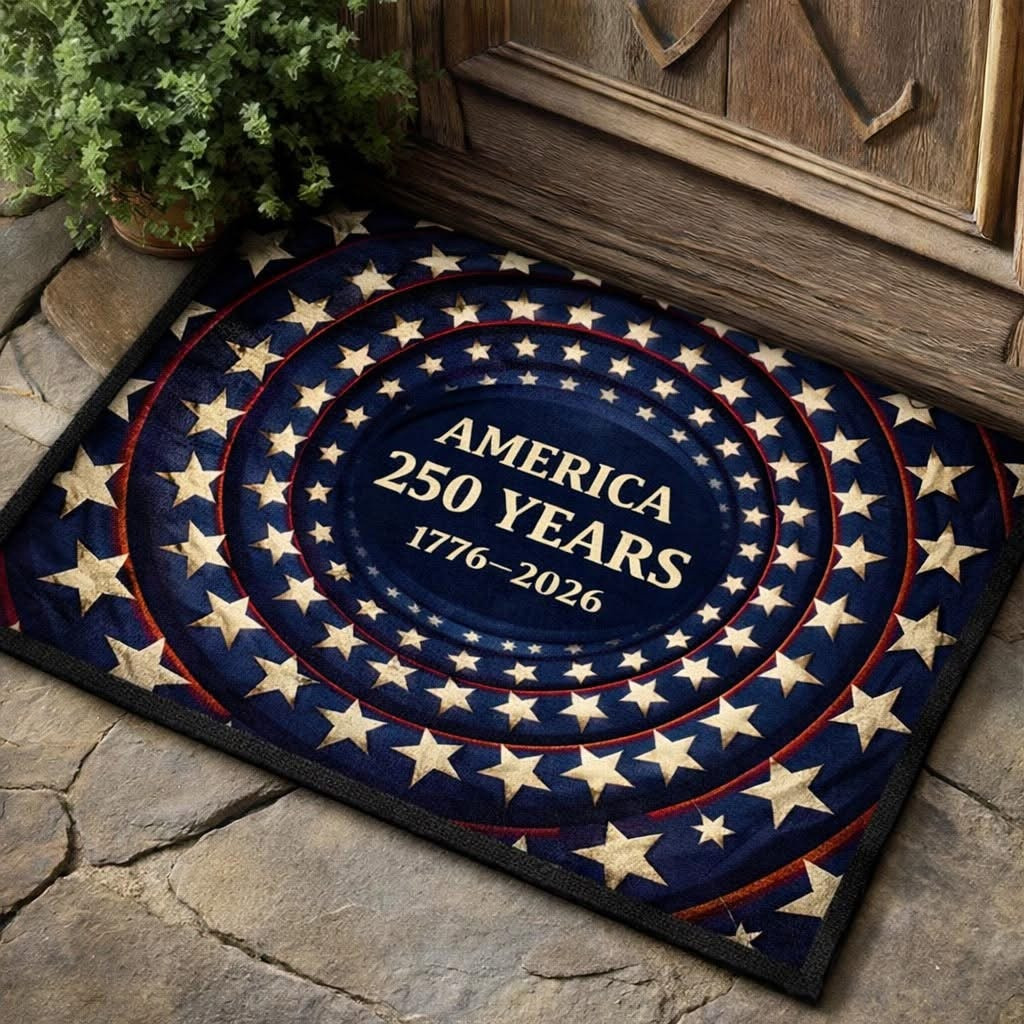 America 250 Years Anniversary Doormat 4th Of July Entryway Decor Patriotic Gifts 2026