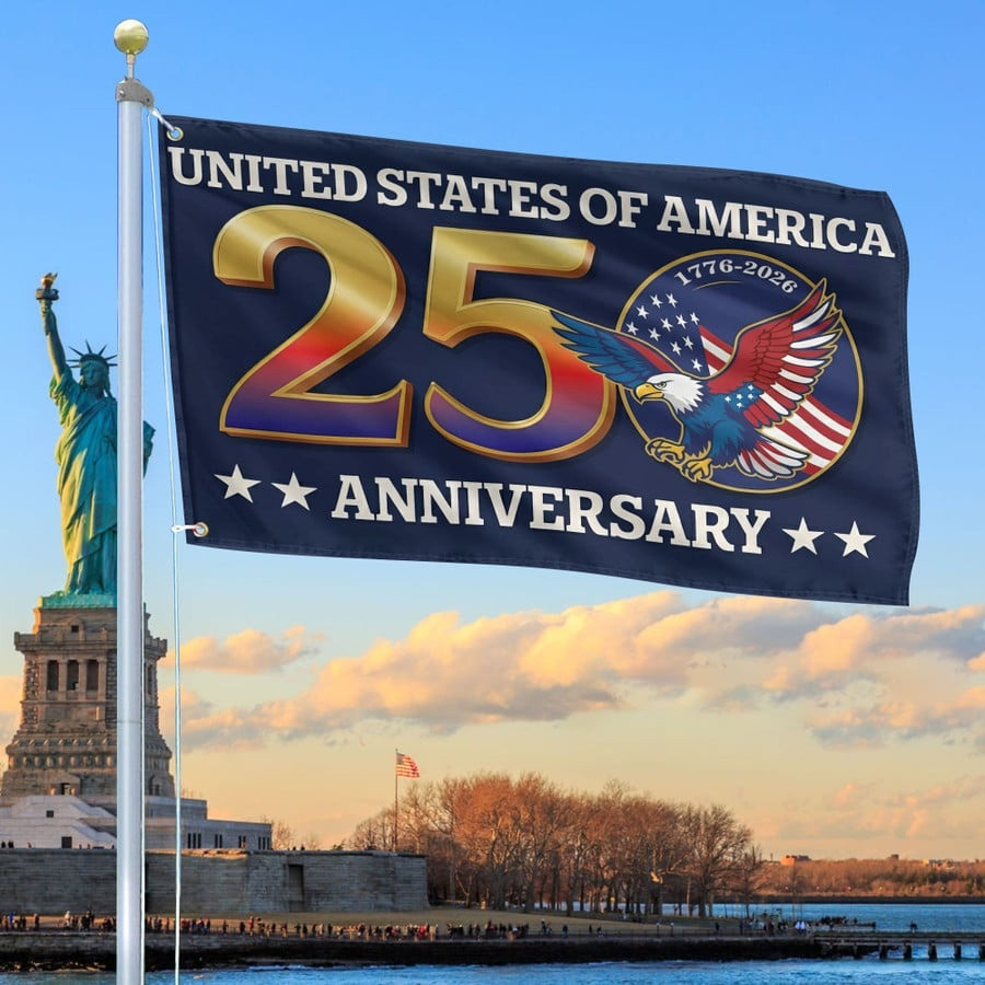 America 250 Years Anniversary Flag Independence Day 2026 Flag Patriotic Outdoor Decor