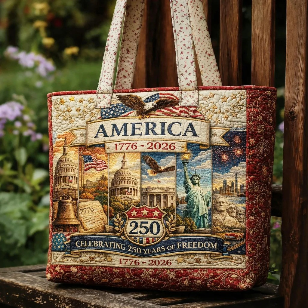 America 250 Years Anniversary Tote Bag Patriotic Vintage USA Handbag Gift For Men