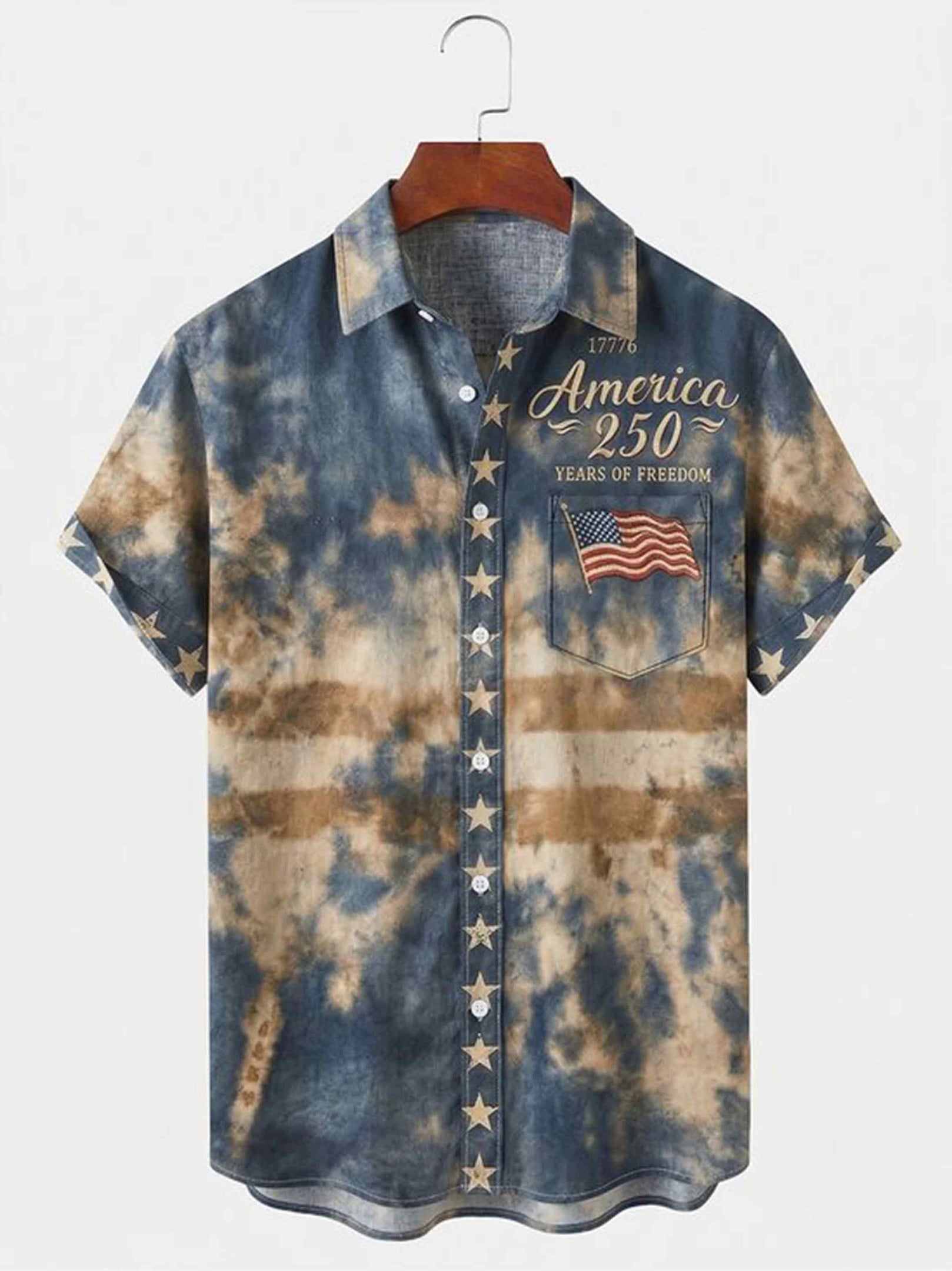 America 250 Years Of Freedom Hawaiian Shirt Independence Day Clothing Gift For Him