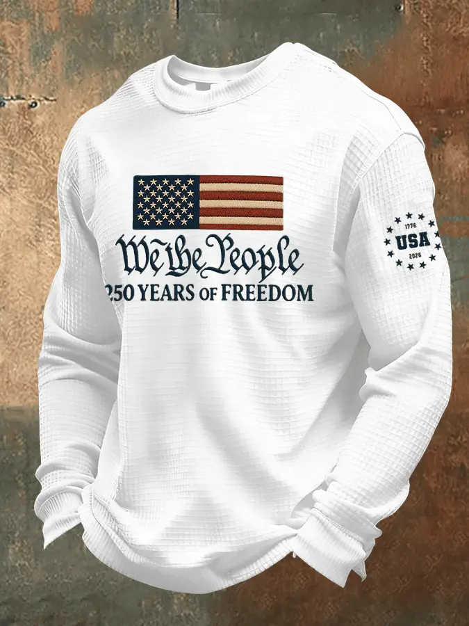 America 250 Years Of Freedom Sweatshirt We The People Merchandise Patriotic Gift Ideas