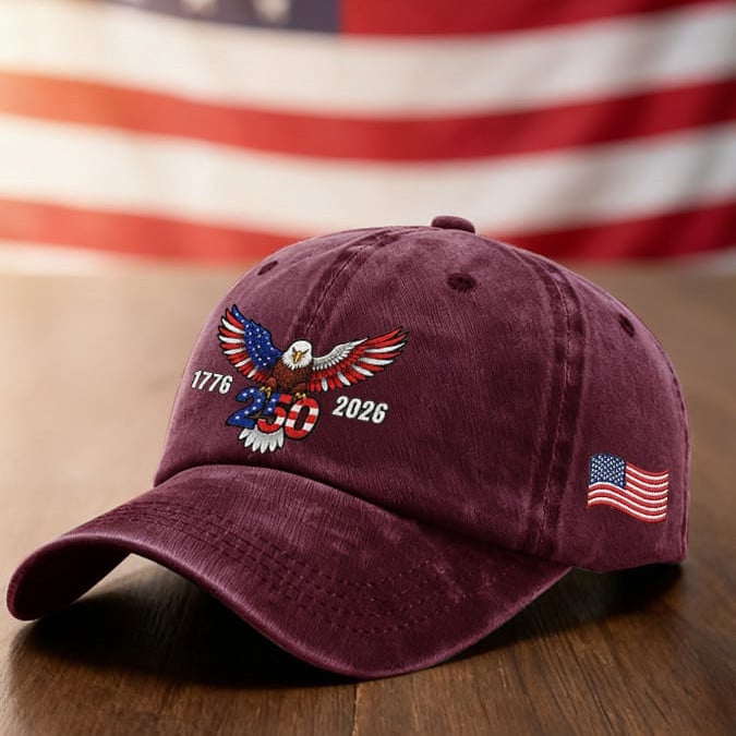 America 250th Anniversary 1776 2026 Eagle Hat Best 4th Of July Baseball Cap Patriotic Gift America 250th Anniversary 1776 2026 Eagle Hat Best 4th Of July Baseball Cap Patriotic Gift - Image 1