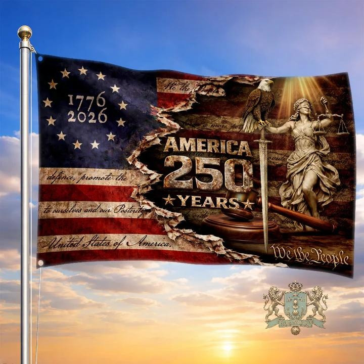 America 250th Anniversary 1776-2026 Flag Independence Day Merch Patriotic Gift